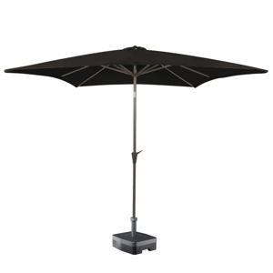 Kopu® Altea Parasol Vierkant 230x230 cm met Windvanger - Zwart