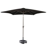 Kopu® Altea Parasol Vierkant 230x230 cm met Windvanger - Zwart - thumbnail