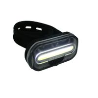 1x Fietskoplamp / batterij voorlicht / fietsverlichting COB LED met bevestigingsband - thumbnail