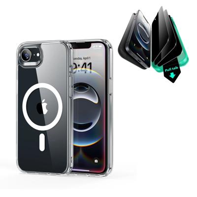 iPhone 16e HaloLock Classic Hybrid Case Privacy Protection Bundle - Clear