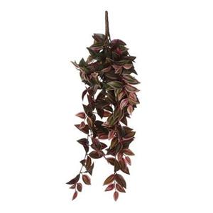 Mica Decorations Tradescantia Kunst Hangplant - H54 cm - Bordeaux