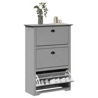VidaXL Schoenenrek bodo 80x35x118 cm grijs VidaXL Schoenenrek bodo 80x35x118 cm grijs