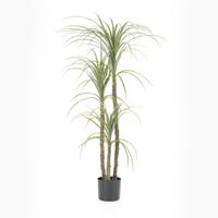 By-Boo Kunstplant Yucca 3 stammen, 122cm hoog - Groen