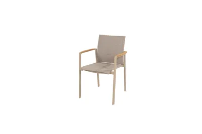 Cortina stacking chair latte
