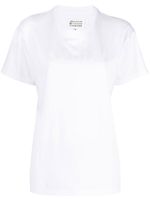 Maison Margiela t-shirt en jersey à logo imprimé - Blanc