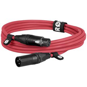 Rode XLR3M-R XLR Verbindingskabel 3 m Rood