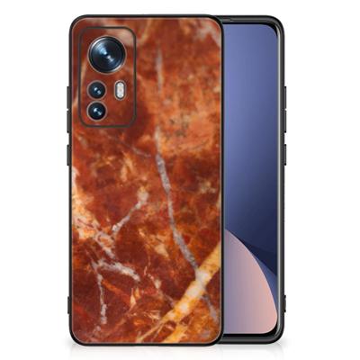 Xiaomi 12 | 12X Marmeren Print Telefoonhoesje Marmer Bruin