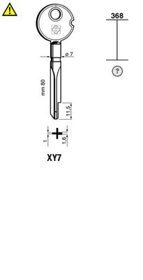 Silca Stersleutel ijzer XY7