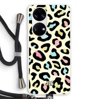 Leopard pattern: Huawei P50 Transparant Hoesje met koord