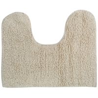 MSV WC/Badkamerkleed/badmat voor op de vloer - creme wit - 45 x 35 cm - Badmatjes - thumbnail