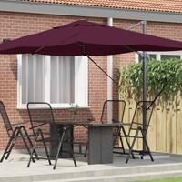 Cantilever Roma parasol Rood en Zwart 352 x 251 x 260 cm