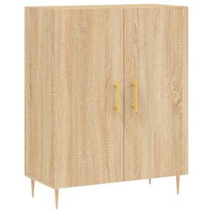 vidaXL Dressoir 69,5x34x90 cm bewerkt hout sonoma eikenkleurig