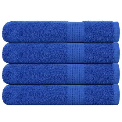 VidaXL Handdoeken 4 st 100x200 cm 360 g/m² 100% katoen blauw