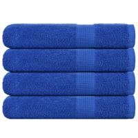 VidaXL Handdoeken 4 st 100x200 cm 360 g/m² 100% katoen blauw