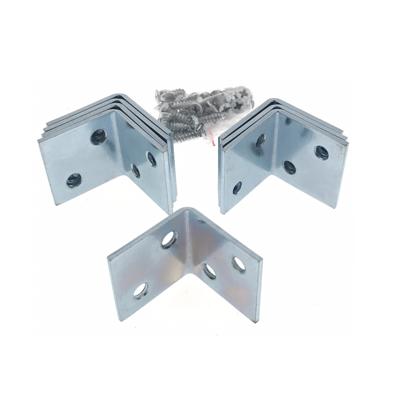 Hoekankers - 8x - metaal - 30 mm - incl. schroeven - hoekverbinders