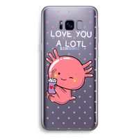 Love You A Lotl: Samsung Galaxy S8 Plus Transparant Hoesje