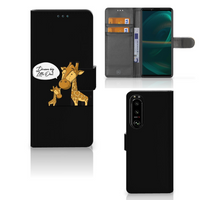 Sony Xperia 5III Leuk Hoesje Giraffe