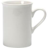 Creativ Company Mokken, h: 10 cm, d 7,4 cm, 245 ml, wit, 1 stuk