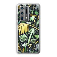 Tropical Palms Dark: Huawei P40 Pro Plus Transparant Hoesje