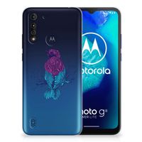 Motorola Moto G8 Power Lite Telefoonhoesje met Naam Merel - thumbnail