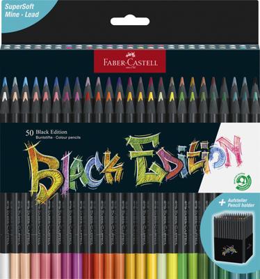 Faber Castell Kleurpotlood Black Edition - 50 stuks