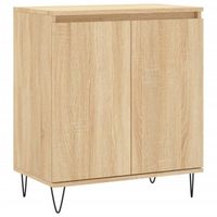 vidaXL Dressoir 60x35x70 cm bewerkt hout sonoma eikenkleurig - thumbnail