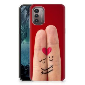 Nokia G21 | G11 Silicone Back Cover Liefde - Origineel Romantisch Cadeau