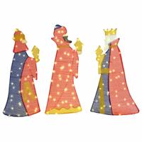 Kerstverlichting 3 pcs Warmwit 105 cm Stof