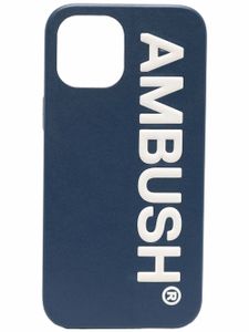 AMBUSH coque d'iPhone 12 Pro Max à logo imprimé - Bleu