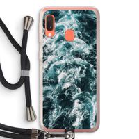 Zee golf: Samsung Galaxy A20e Transparant Hoesje met koord
