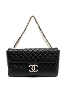 CHANEL Pre-Owned sac porté épaule Classic Flap à chaînes - Noir