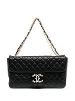 CHANEL Pre-Owned sac porté épaule Classic Flap à chaînes - Noir - thumbnail