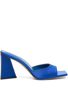 The Attico mules Mini Devon 85 mm en satin - Bleu