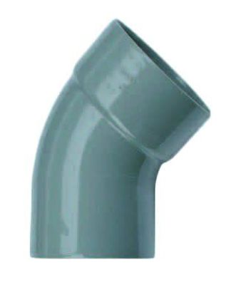 Wavin PVC Bocht 45° Mof x Spie 110mm - Duurzaam & Sterke Afvoerverbinding
