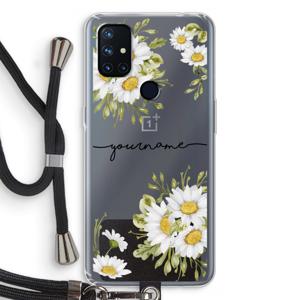 Daisies: OnePlus Nord N10 5G Transparant Hoesje met koord