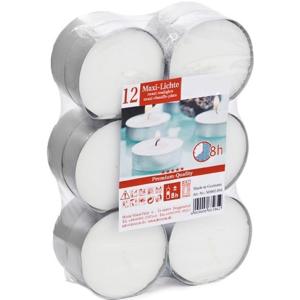 Trend Candles Waxinelichtjes - 12x stuks - 8 branduren