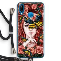Lady Moth: Huawei P20 Lite Transparant Hoesje met koord