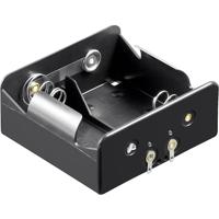 Goobay 11033 Batterijhouder Aantal cellen: 2 D (mono) Soldeeraansluiting (l x b x h) 73 x 71 x 31 mm
