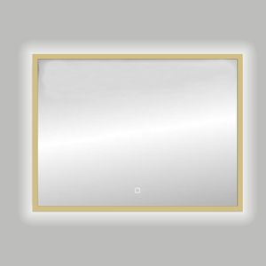 Best Design Badkamerspiegel Nancy Isola LED Verlichting 120x80 cm Mat Goud