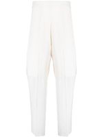 GIA STUDIOS pantalon droit à taille haute - Blanc