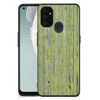 OnePlus Nord N100 Houten Print Telefoonhoesje Green Wood