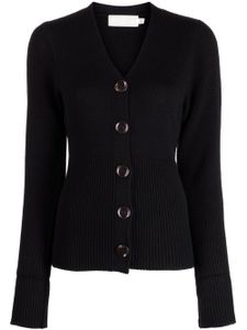 JANE cardigan Roni en maille nervurée - Noir