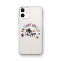 Happy days: iPhone 12 mini Transparant Hoesje