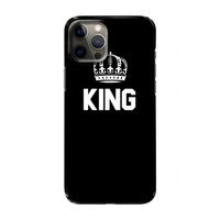 King zwart: Volledig geprint iPhone 12 Pro Hoesje