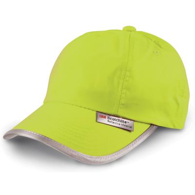 Result Pet - reflecterend - baseballcap - neon geel - volwassenen - nylon Result Pet - reflecterend - baseballcap - neon geel - volwassenen - nylon