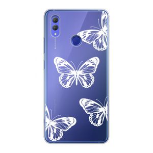 White butterfly: Honor Note 10 Transparant Hoesje