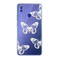 White butterfly: Honor Note 10 Transparant Hoesje
