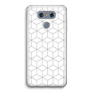 Zwart-witte kubussen: LG G6 Transparant Hoesje