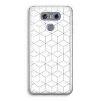 Zwart-witte kubussen: LG G6 Transparant Hoesje