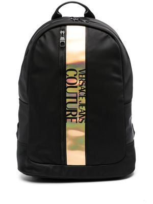 Versace Jeans Couture sac d'ordinateur à bande logo - Noir